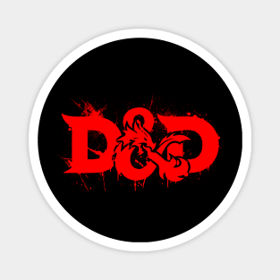 Dungeons & Dragons - Red Splats Magnet